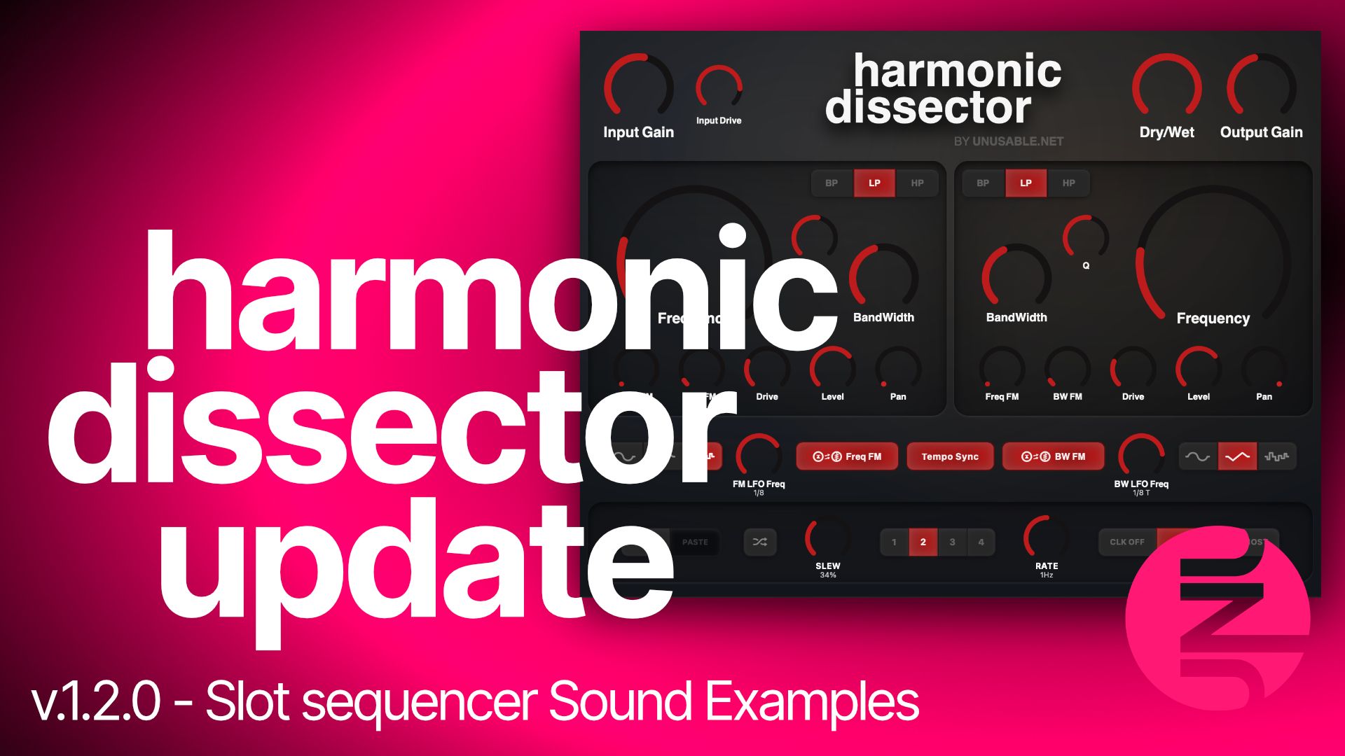 Harmonic Dissector v1.2.0 sound examples poster
