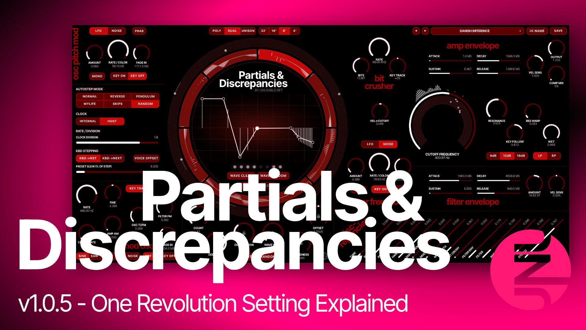 Partials & Discrepancies v1.0.5 - One Revolution setting explained poster
