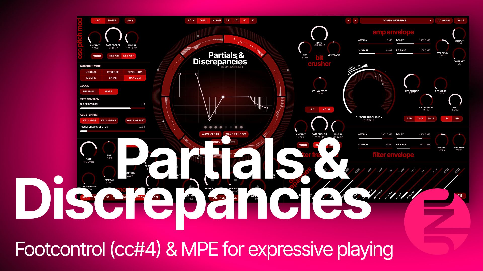 Footcontrol and MPE for expressive playing poster