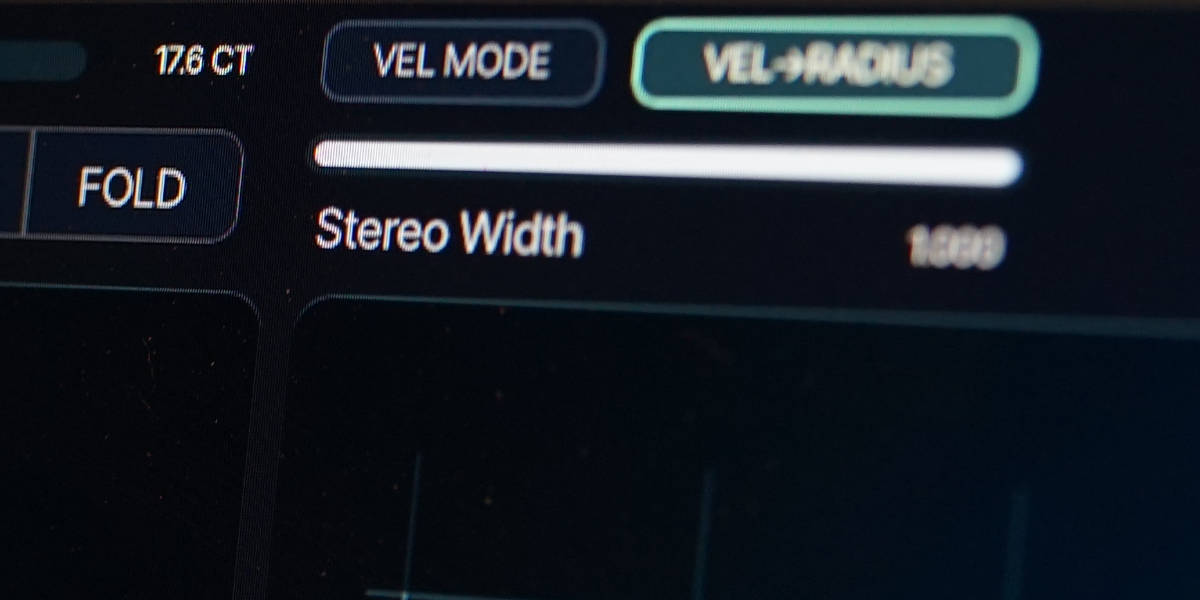 Velocity mode and velocity to orbital radius controls