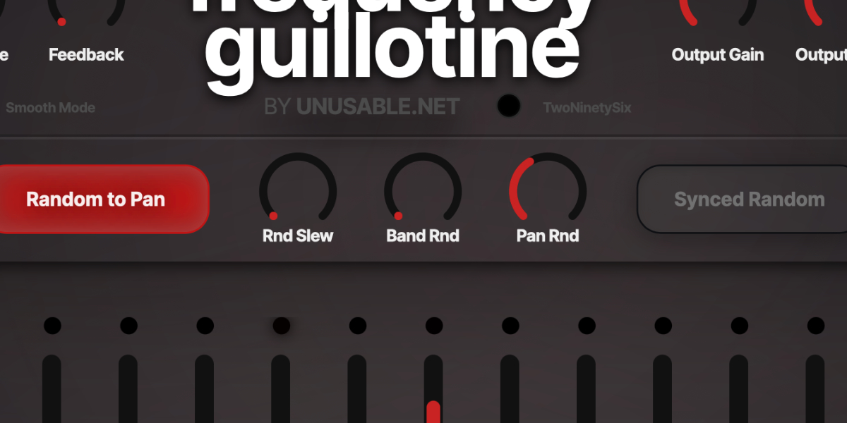 Frequency Guillotine manual and synchronized randomization controls